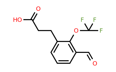 1805765-60-9 | 3-(3-Formyl-2-(trifluoromethoxy)phenyl)propanoic acid