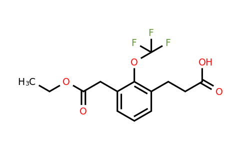 1805765-72-3 | Ethyl 3-(2-carboxyethyl)-2-(trifluoromethoxy)phenylacetate