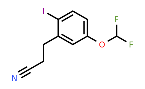 1805765-78-9 | 5-(Difluoromethoxy)-2-iodophenylpropanenitrile