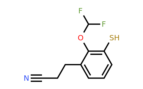 1805765-91-6 | 2-(Difluoromethoxy)-3-mercaptophenylpropanenitrile