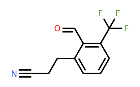 1805766-13-5 | 3-(2-Formyl-3-(trifluoromethyl)phenyl)propanenitrile