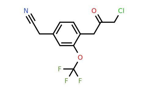1805766-36-2 | 4-(3-Chloro-2-oxopropyl)-3-(trifluoromethoxy)phenylacetonitrile