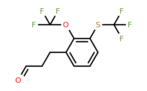 1805766-37-3 | 3-(2-(Trifluoromethoxy)-3-(trifluoromethylthio)phenyl)propanal