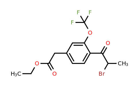 1805766-41-9 | Ethyl 4-(2-bromopropanoyl)-3-(trifluoromethoxy)phenylacetate