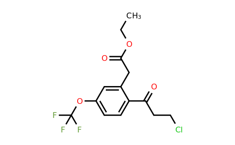 1805766-51-1 | Ethyl 2-(3-chloropropanoyl)-5-(trifluoromethoxy)phenylacetate