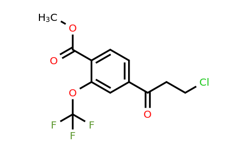 1805766-60-2 | Methyl 4-(3-chloropropanoyl)-2-(trifluoromethoxy)benzoate