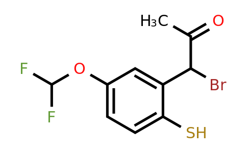 1805766-61-3 | 1-Bromo-1-(5-(difluoromethoxy)-2-mercaptophenyl)propan-2-one