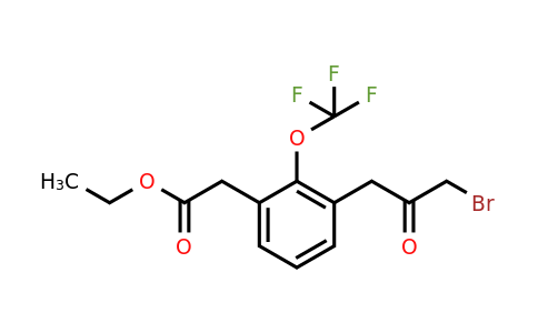 1805766-63-5 | Ethyl 3-(3-bromo-2-oxopropyl)-2-(trifluoromethoxy)phenylacetate