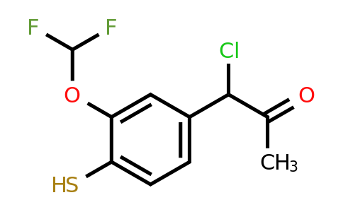 1805766-72-6 | 1-Chloro-1-(3-(difluoromethoxy)-4-mercaptophenyl)propan-2-one