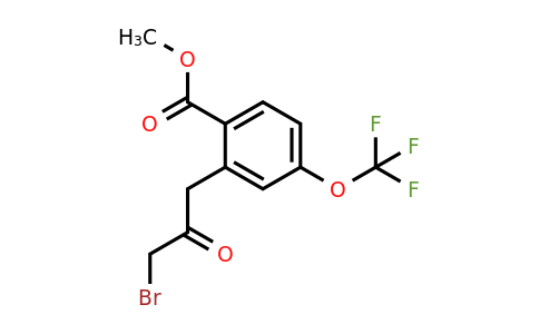 1805766-82-8 | Methyl 2-(3-bromo-2-oxopropyl)-4-(trifluoromethoxy)benzoate