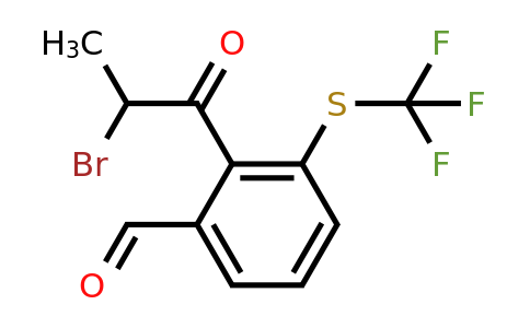 1805767-17-2 | 2-(2-Bromopropanoyl)-3-(trifluoromethylthio)benzaldehyde