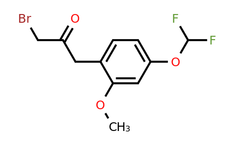 1805767-26-3 | 1-Bromo-3-(4-(difluoromethoxy)-2-methoxyphenyl)propan-2-one