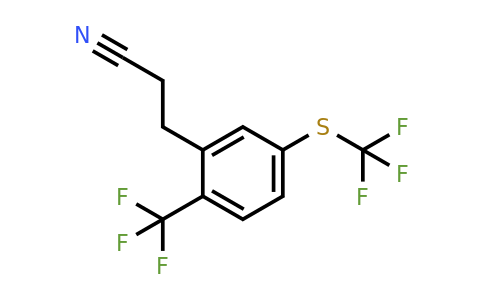 1805767-31-0 | 3-(2-(Trifluoromethyl)-5-(trifluoromethylthio)phenyl)propanenitrile