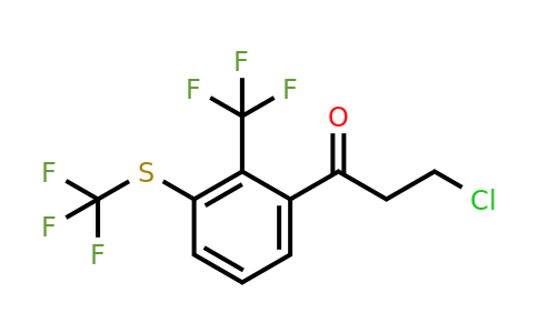1805767-39-8 | 3-Chloro-1-(2-(trifluoromethyl)-3-(trifluoromethylthio)phenyl)propan-1-one