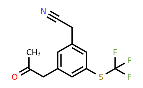 1805767-47-8 | 3-(2-Oxopropyl)-5-(trifluoromethylthio)phenylacetonitrile