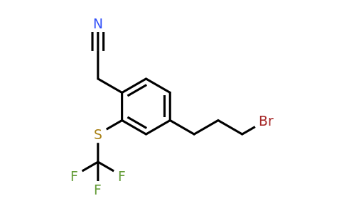 1805767-49-0 | 4-(3-Bromopropyl)-2-(trifluoromethylthio)phenylacetonitrile