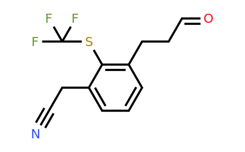 1805767-52-5 | 3-(3-Oxopropyl)-2-(trifluoromethylthio)phenylacetonitrile