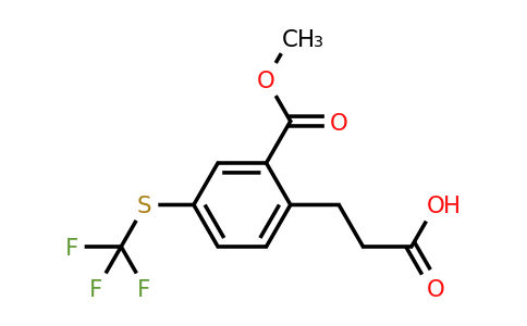 1805767-59-2 | Methyl 2-(2-carboxyethyl)-5-(trifluoromethylthio)benzoate