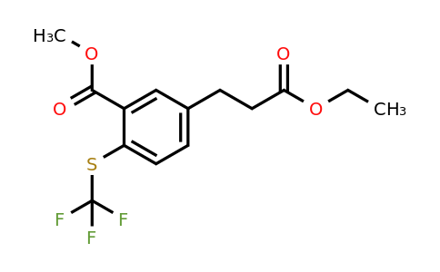 1805767-64-9 | Methyl 5-(3-ethoxy-3-oxopropyl)-2-(trifluoromethylthio)benzoate