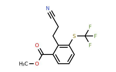 1805767-66-1 | Methyl 2-(2-cyanoethyl)-3-(trifluoromethylthio)benzoate