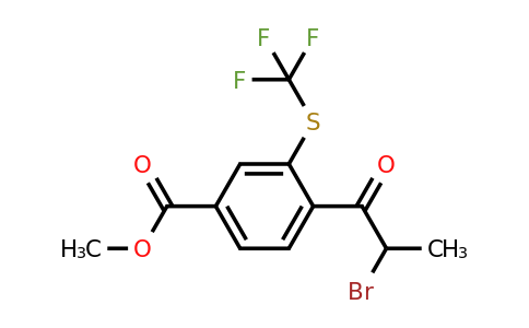 1805767-80-9 | Methyl 4-(2-bromopropanoyl)-3-(trifluoromethylthio)benzoate