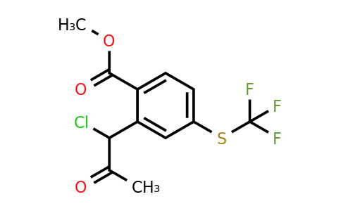 1805768-52-8 | Methyl 2-(1-chloro-2-oxopropyl)-4-(trifluoromethylthio)benzoate