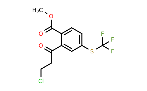 1805769-11-2 | Methyl 2-(3-chloropropanoyl)-4-(trifluoromethylthio)benzoate