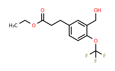 1805769-17-8 | Ethyl 3-(3-(hydroxymethyl)-4-(trifluoromethoxy)phenyl)propanoate