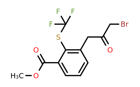 1805769-24-7 | Methyl 3-(3-bromo-2-oxopropyl)-2-(trifluoromethylthio)benzoate