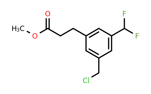 1805770-18-6 | Methyl 3-(3-(chloromethyl)-5-(difluoromethyl)phenyl)propanoate