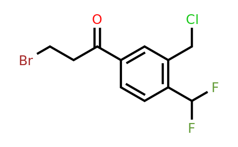 1805771-57-6 | 3-Bromo-1-(3-(chloromethyl)-4-(difluoromethyl)phenyl)propan-1-one