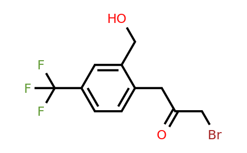 1805771-65-6 | 2-(3-Bromo-2-oxopropyl)-5-(trifluoromethyl)benzylalcohol