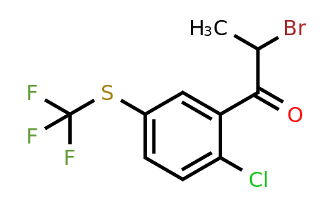 1805776-57-1 | 2-Bromo-1-(2-chloro-5-(trifluoromethylthio)phenyl)propan-1-one
