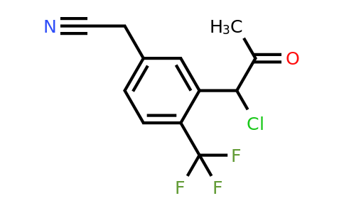 1805780-70-4 | 3-(1-Chloro-2-oxopropyl)-4-(trifluoromethyl)phenylacetonitrile