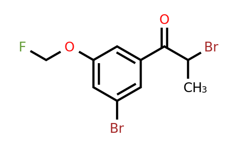1805780-86-2 | 2-Bromo-1-(3-bromo-5-(fluoromethoxy)phenyl)propan-1-one