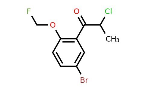 1805780-99-7 | 1-(5-Bromo-2-(fluoromethoxy)phenyl)-2-chloropropan-1-one