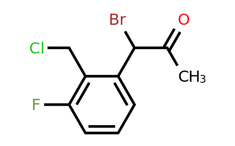 1805787-54-5 | 1-Bromo-1-(2-(chloromethyl)-3-fluorophenyl)propan-2-one