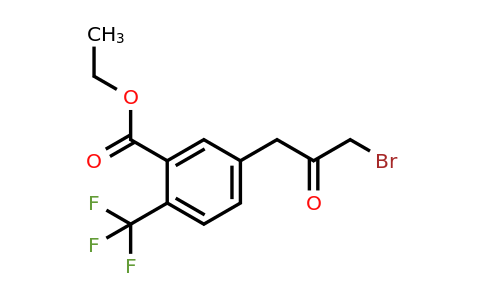 1805787-57-8 | Ethyl 5-(3-bromo-2-oxopropyl)-2-(trifluoromethyl)benzoate