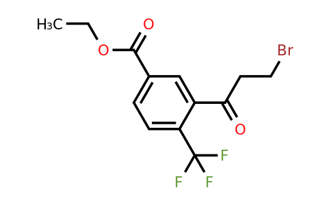 1805790-79-7 | Ethyl 3-(3-bromopropanoyl)-4-(trifluoromethyl)benzoate