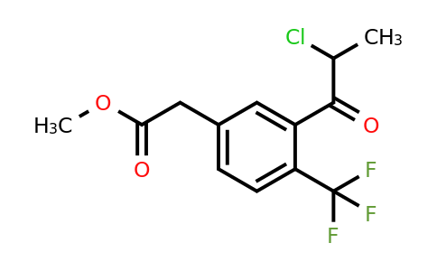 1805797-29-8 | Methyl 3-(2-chloropropanoyl)-4-(trifluoromethyl)phenylacetate