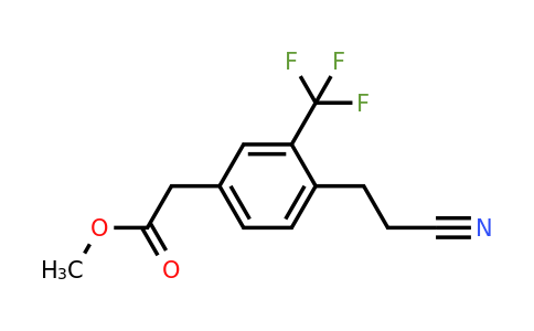 1805797-30-1 | Methyl 4-(2-cyanoethyl)-3-(trifluoromethyl)phenylacetate