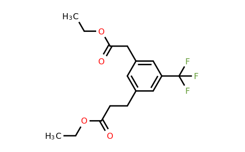 1805801-25-5 | Ethyl 3-(3-ethoxy-3-oxopropyl)-5-(trifluoromethyl)phenylacetate