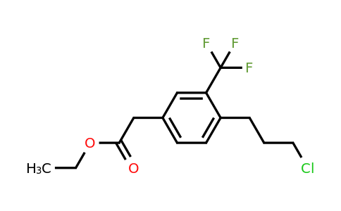 1805801-39-1 | Ethyl 4-(3-chloropropyl)-3-(trifluoromethyl)phenylacetate