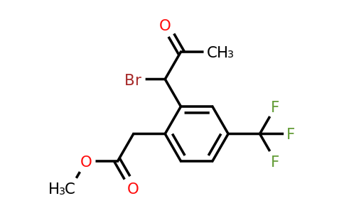 1805804-09-4 | Methyl 2-(1-bromo-2-oxopropyl)-4-(trifluoromethyl)phenylacetate