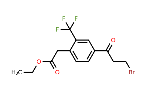 1805804-11-8 | Ethyl 4-(3-bromopropanoyl)-2-(trifluoromethyl)phenylacetate