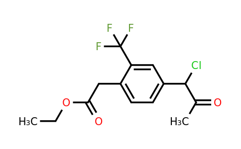 1805806-32-9 | Ethyl 4-(1-chloro-2-oxopropyl)-2-(trifluoromethyl)phenylacetate