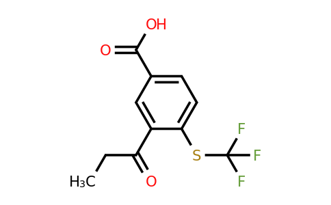 1805809-59-9 | 3-Propionyl-4-(trifluoromethylthio)benzoic acid