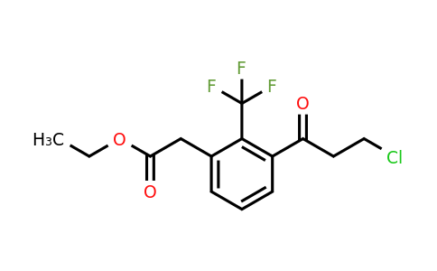 1805809-63-5 | Ethyl 3-(3-chloropropanoyl)-2-(trifluoromethyl)phenylacetate