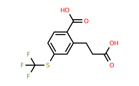1805814-74-7 | 2-(2-Carboxyethyl)-4-(trifluoromethylthio)benzoic acid