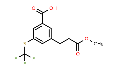 1805816-68-5 | 3-(3-Methoxy-3-oxopropyl)-5-(trifluoromethylthio)benzoic acid